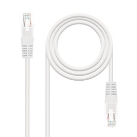 Latiguillo cable red utp cat.6 rj45 nanocable 3m blanco