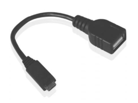 Cable micro - usb a usb tipo a sbs 0.13m - macho - hembra - negro