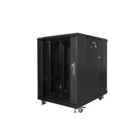 Armario lanberg rack 19 pulgadas 15u 600x800 flat pack black negro