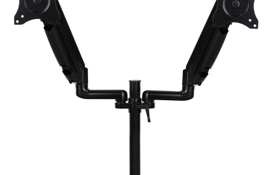 Brazo articulado soporte doble monitor ajustable 27 pulgadas vesa 75 x 75 - 100 x 100