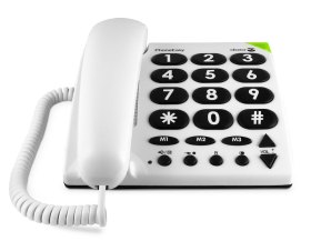 Telefono fijo doro phone easy 311c white - blanco