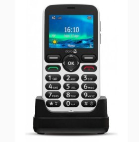 Telefono movil doro 5860 white - black - 2.4 pulgadas - 4g - blanco y negro