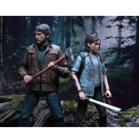 Set 2 figuras neca the last of us 2 scale action figure - joel & ellie
