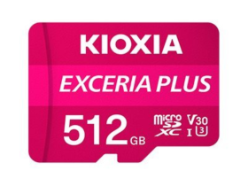 Tarjeta memoria micro sd kioxia 512gb exceria plus uhs - i c10 r98 con adaptador