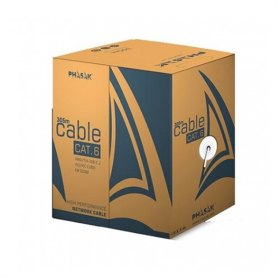 Bobina cable red solido phasak utp cat.6 lszh (ignifugo) cca 305m gris