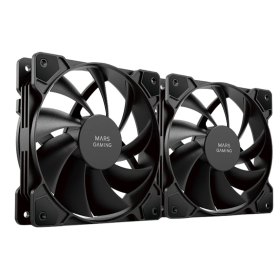 Ventilador caja mars gaming mfprox2 2 x 120mm negro
