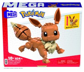 Figura mattel mega construx pokemon jumbo eevee