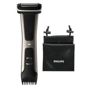 Cortapelos corporal philips bodygroom 7000 negro 5 posiciones - peine guia - 3 - 11mm - recorta - afeita - ducha