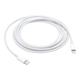 Cable original apple usb tipo c a lightning 2m - macho - macho - blanco