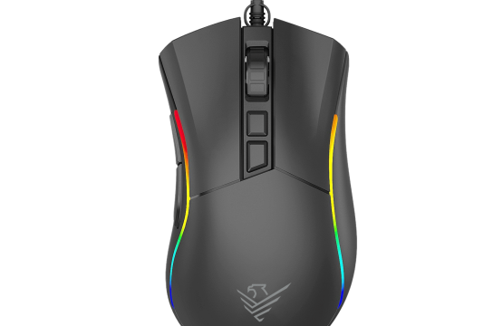 Ratón gaming phoenix void 12000 dpi de alto rendimiento negro rgb usb