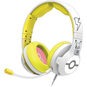 Auriculares micro gaming hori pro pikachu pop white supraural - 40mm - jack 3.5mm - cancelacion de ruido
