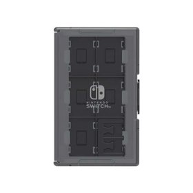 Estuche hori nintendo switch negro separador - 10 cartuchos - rigida