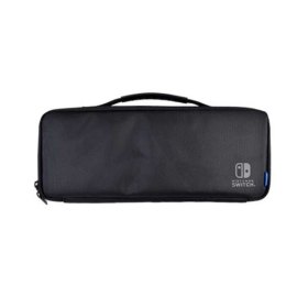 Funda hori nintendo switch extra larga oled negra extra grande - reforzada - acolchada - separador