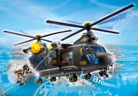 Playmobil fuerzas especiales helicóptero banana