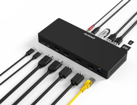 Hub phoenix tipo c docking statión 14 en 1 pd 100w para portátil