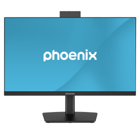 Monitor phoenix visión 24 pro 23.8 pulgadas full hd panel ips webcam integrada abatible hdmi + dp altavoces integrados