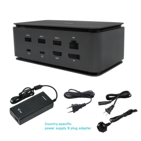 Docking station i - tec dual 4k hdmi dp - pd 80 w + i - tec universal charger 100 w