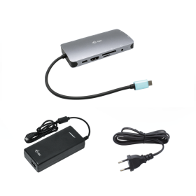 Nano dock i - tec usb - c metal hdmi - vga with lan + cargador 112w
