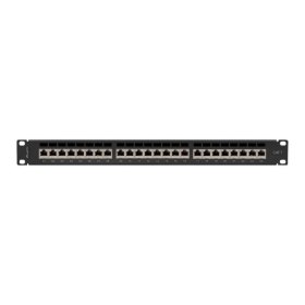 Patch panel lanberg 24 puertos 1u cat.7 ftp 19 pulgadas negro