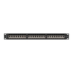 Patch panel lanberg 24 puertos 1u cat.6a ftp 19 pulgadas negro