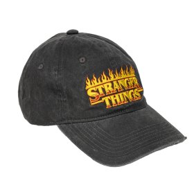 Gorra visera curva adulto stranger things negra
