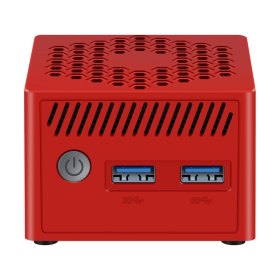 Mini ordenador leotec lempc06r n100 8gb 128gb rojo - windows 11 pro preinstalado - licencia de activacion no incluida