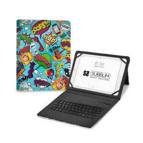 Funda + teclado subblim keytab pro 11 pulgadas trendy comic