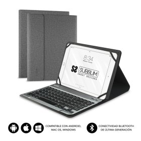 Funda tablet subblim keytab pro para tablet 10.1 pulgadas gris