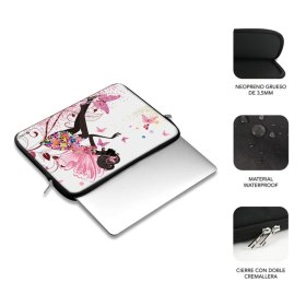 Funda subblim trendy sleeve para portatil 13.3 pulgadas - 14 pulgadas neo hada