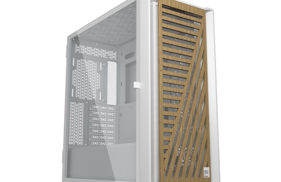 Caja ordenador phoenix gaming artisan noble blanca frontal de madera atx filtros antipolvo tipo c