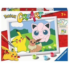 Kit para pintar con números ravensburger creart serie d pokemon: clasicos