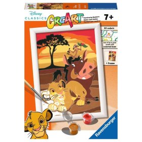 Kit para pintar con números ravensburger creart serie e el rey león