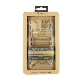 Funda muvit shockproof 2m para apple iphone 12 - 12 pro transparente