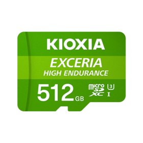 Tarjeta memoria micro sd kioxia 512gb exceria high endurance uhs - i c10 r98 con adaptador