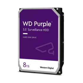 Disco duro interno hdd wd western digital purple wd85purz 8tb 3.5 pulgadas sata3 5400rpm 256mb