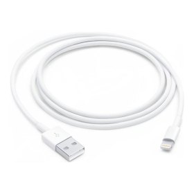 Cable lightning a usb tipo a apple 1m - macho - macho - blanco