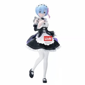 Figura banpresto re: zero starting life in another world glitter & glamours rem maid ver. 24cm