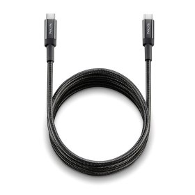 Cable usb tipo c ngs knot 100w - 2 2m - macho - macho - negro