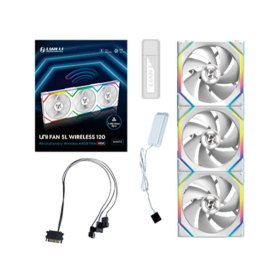 Ventilador caja lian li unifan sl wireless argb 3 x 120mm white