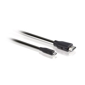 Cable micro hdmi philips 1.5m - macho - macho - negro