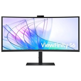 Monitor samsung 34 pulgadas viewfinity s6 ls34c652vauxen - webcam - uwqhd - curvo
