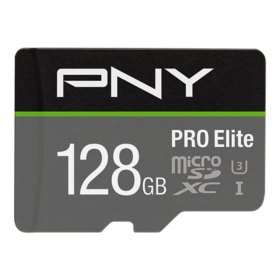 Tarjeta memoria micro sdxc pro elite pny 128gb clase 10 uhs - i u3