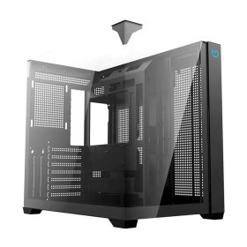 Caja ordenador gaming hiditec atx sky cristal templado negro
