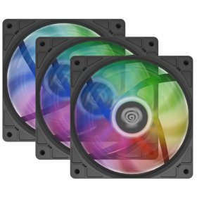 Ventilador caja gaming genesis oxal 120 argb negro 3 x 120mm