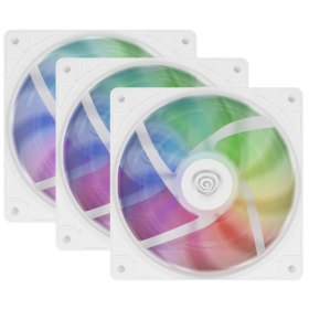Ventilador caja gaming genesis oxal 120 argb blanco 3 x 120mm
