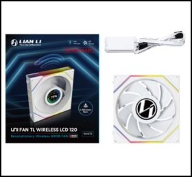 Ventilador caja gaming lian li unifan tl - lcd inalambrico argb 120mm blanco