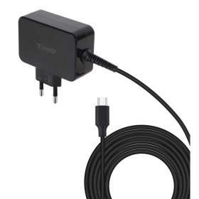 Cargador de pared tooq tqlc - usbcgan45pd 45w usb tipo c negro