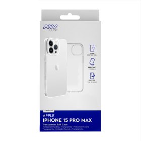 Carcasa myway para apple iphone 15 pro max transparente