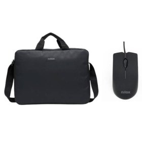 Maletin nilox para portatil 15.6 pulgadas negro + raton usb