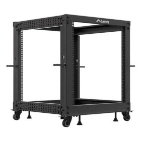 Armario lanberg abierto rack 19 pulgadas 12u - 600x600 negro